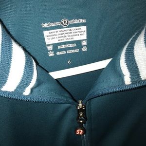 Lululemon Blue Stripe Zip-up Jacket